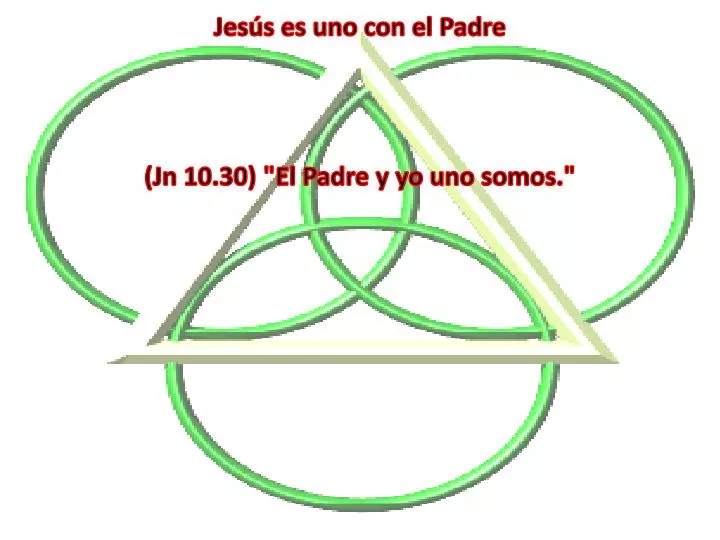 PPT - Jesús es uno con el Padre PowerPoint Presentation, free download -  ID:5297491