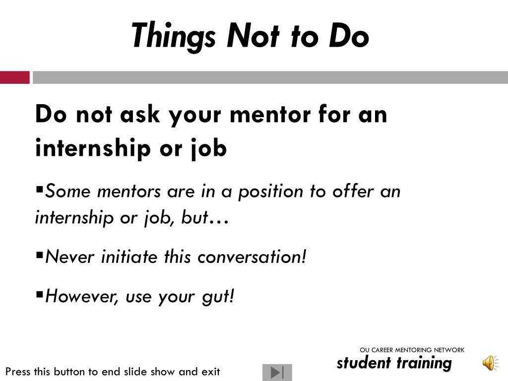 PPT - OU CAREER MENTORING NETWORK PowerPoint Presentation, free download -  ID:5302745