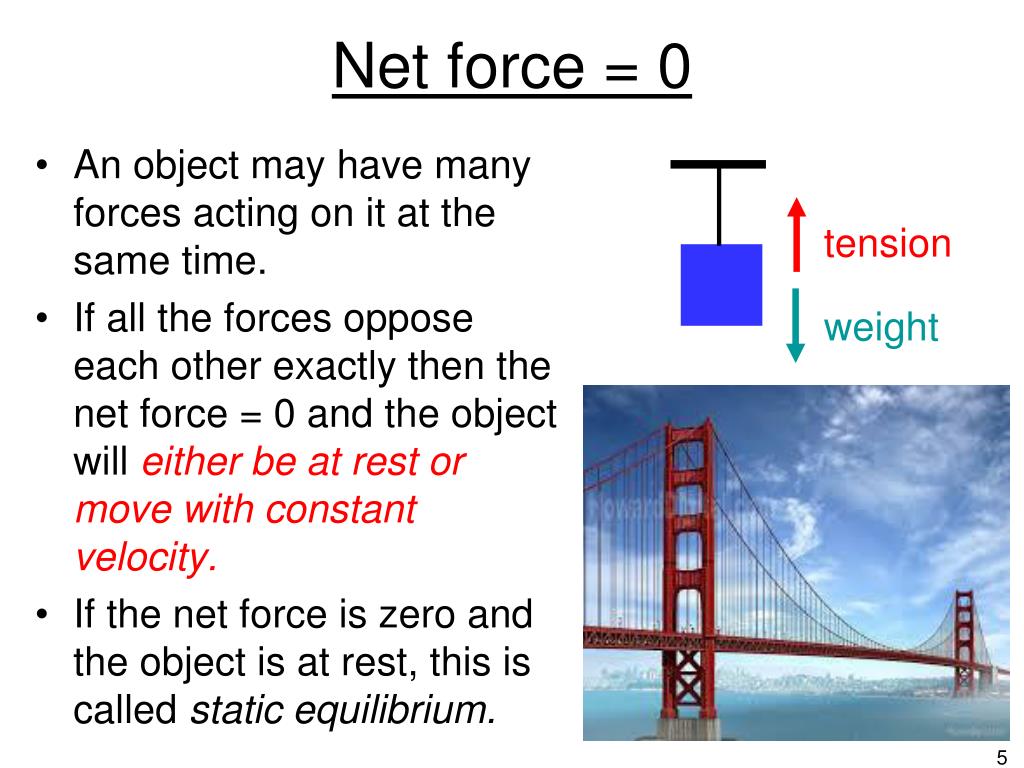 What Are Forces That Have A Net Force Of Zero