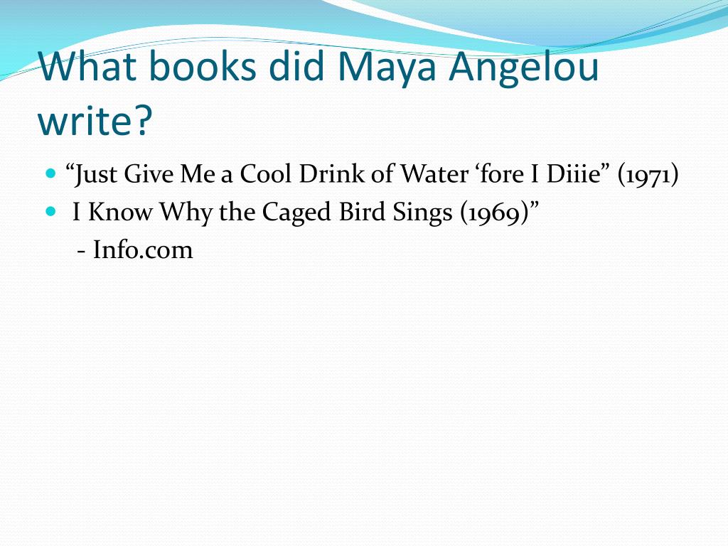 Essays by maya angelou