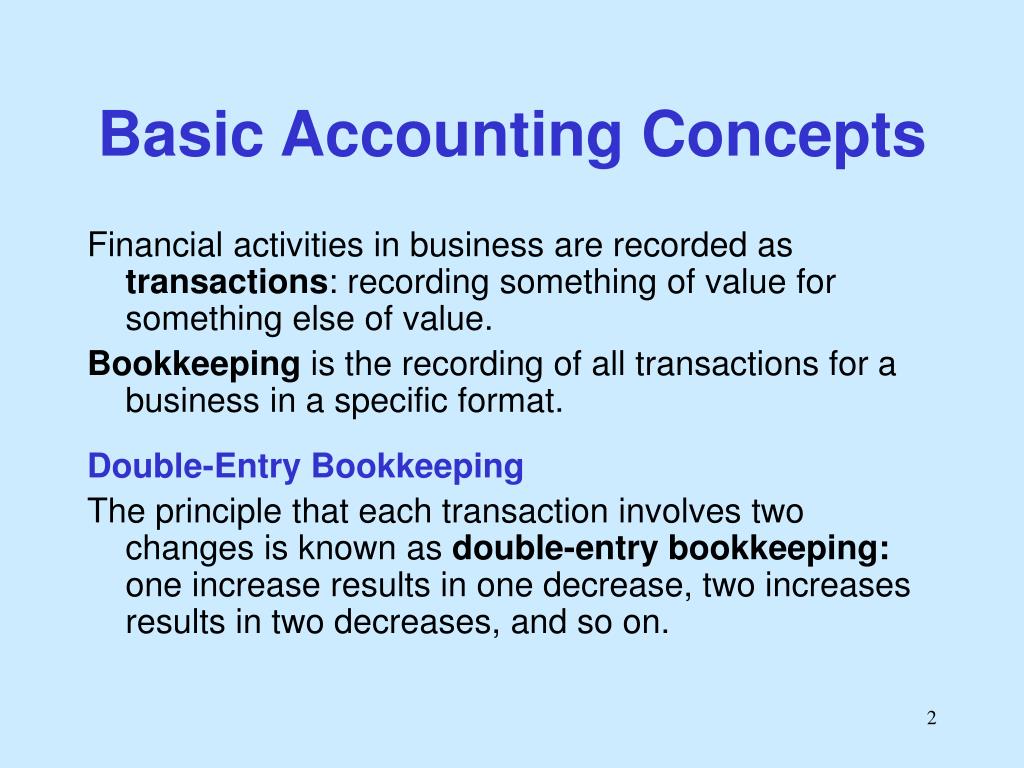 basic concepts of accounting        <h3 class=