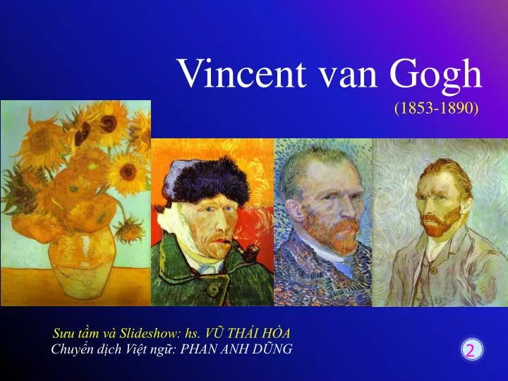 presentation about van gogh
