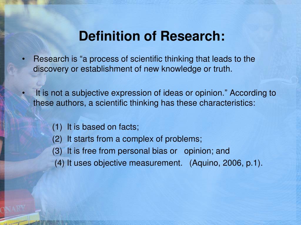 define research ppt