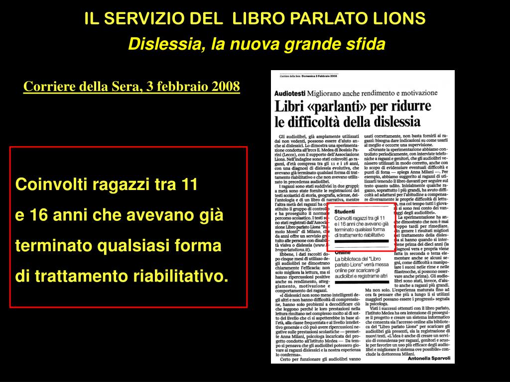 Libro Parlato Lions - Un audiolibro bellissimo per insegnanti