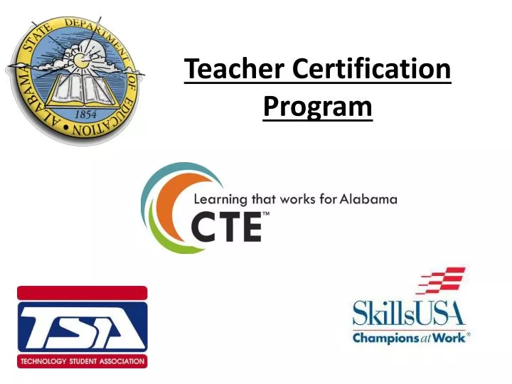 PPT Teacher Certification Program PowerPoint Presentation free