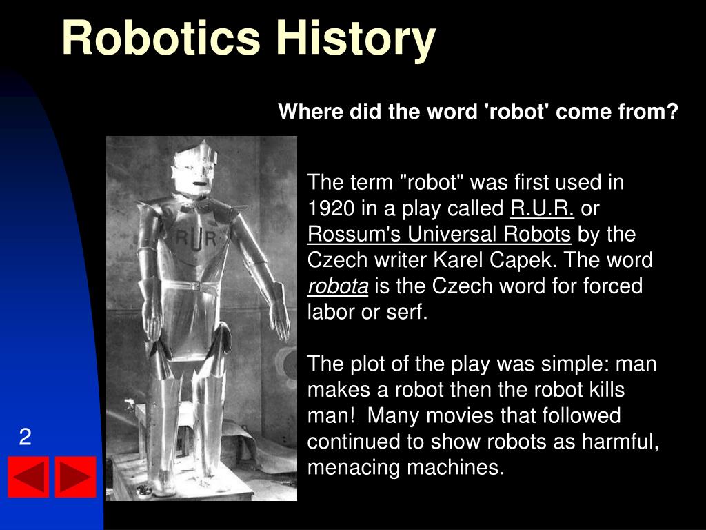 - Robotics History PowerPoint Presentation, free download - ID:5311098