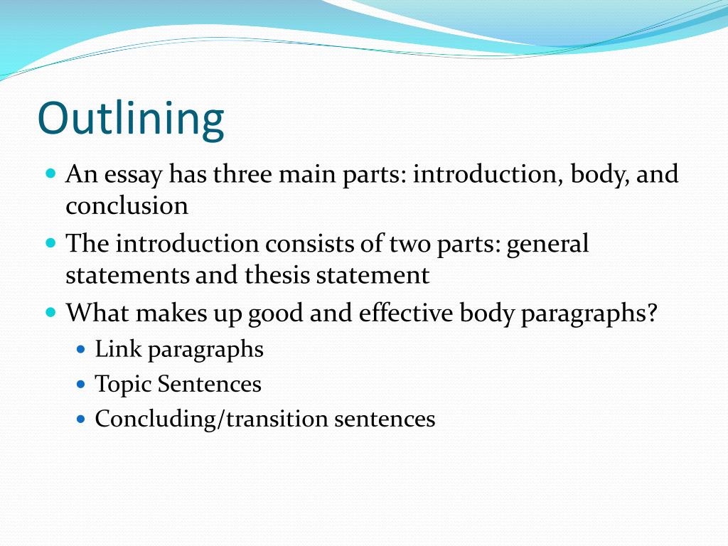 argumentative essay has three parts introduction body and conclusion