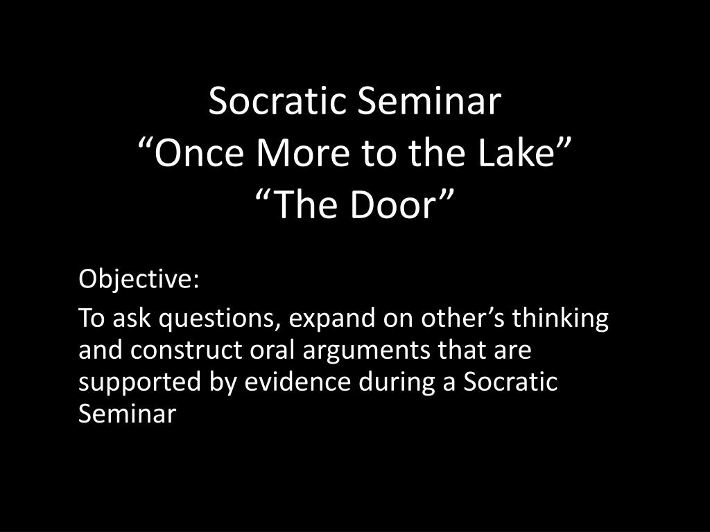 once more to the lake (1941) thesis