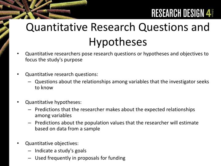 research questions in quantitative research