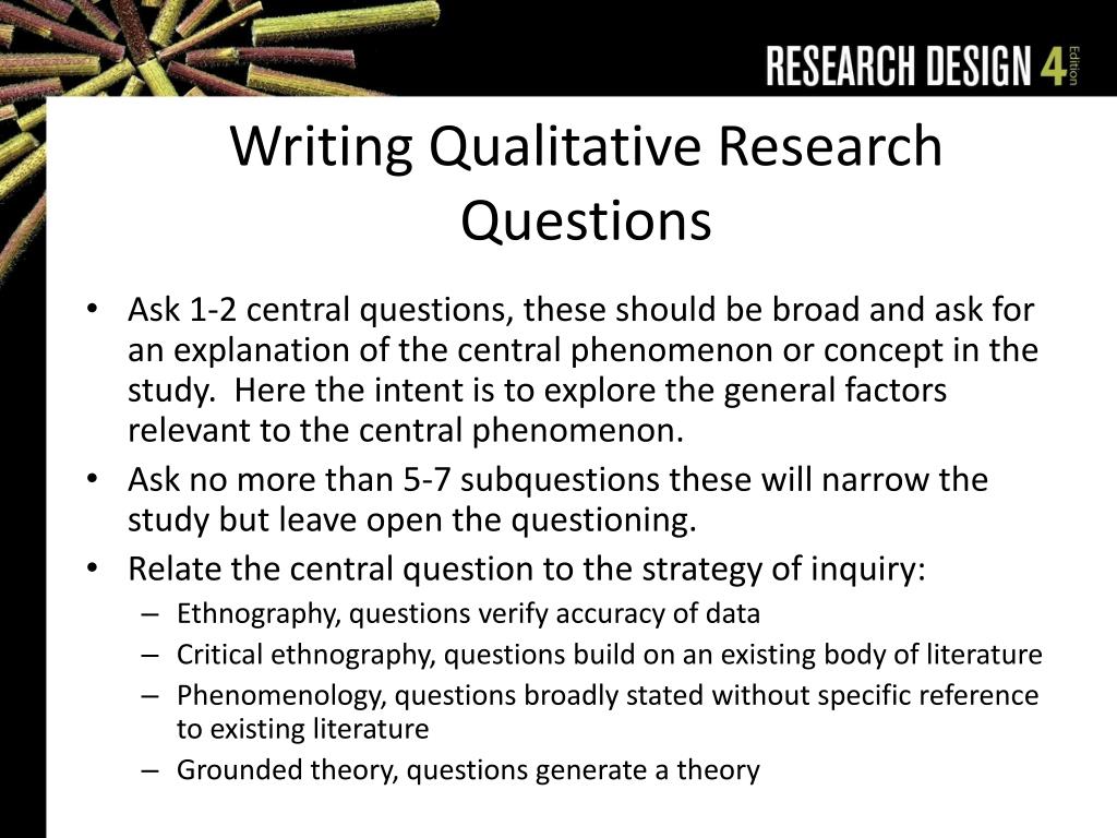 qualitative research questions examples psychology