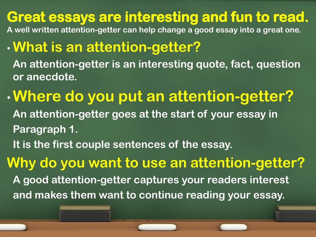 literary analysis essay attention getter