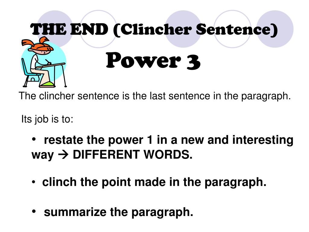 clincher sentence examples argumentative essay