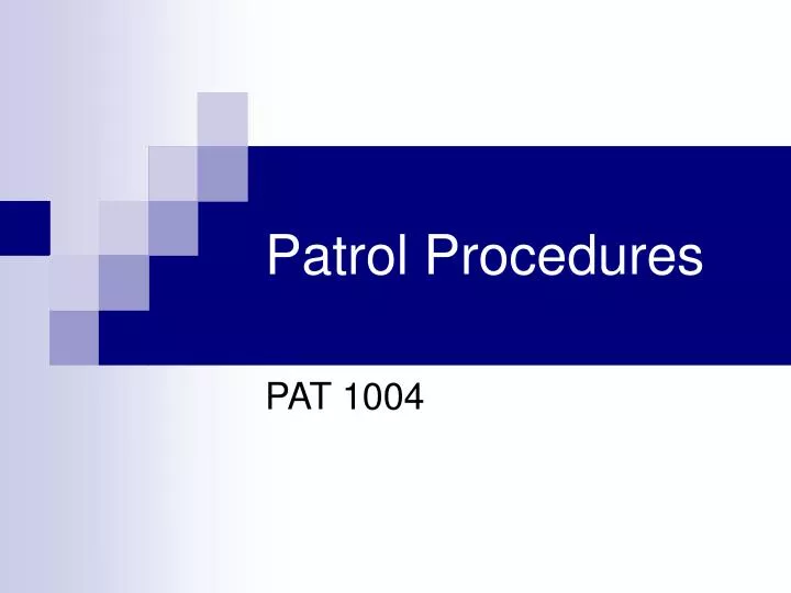 Proper Pat Down Procedures Powerpoint – DUCY
