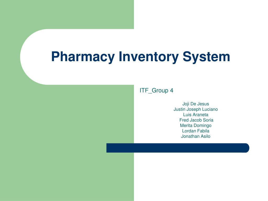 pharmacy inventory system thesis documentation