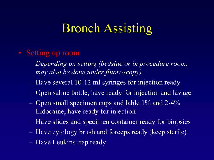 PPT - BRONCHOSCOPY PowerPoint Presentation - ID:5317592