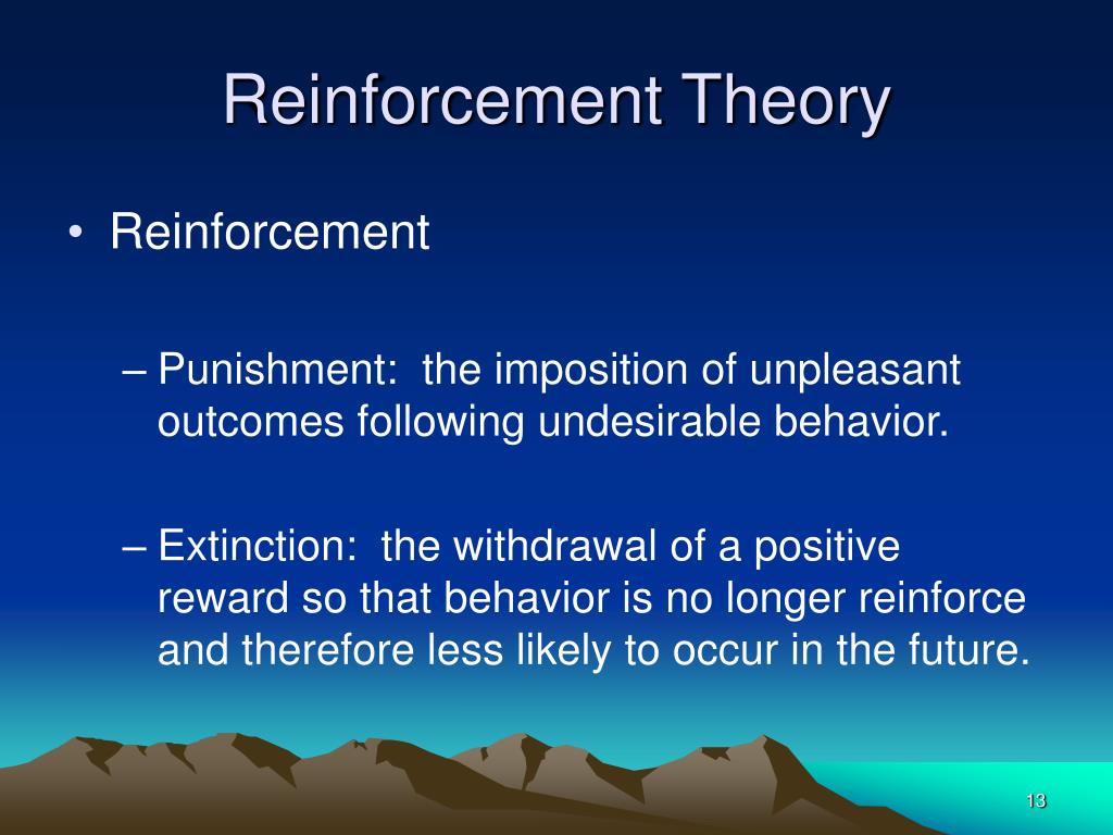 case study on reinforcement theory