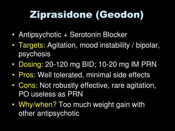 Ziprasidone Dosage Bipolar