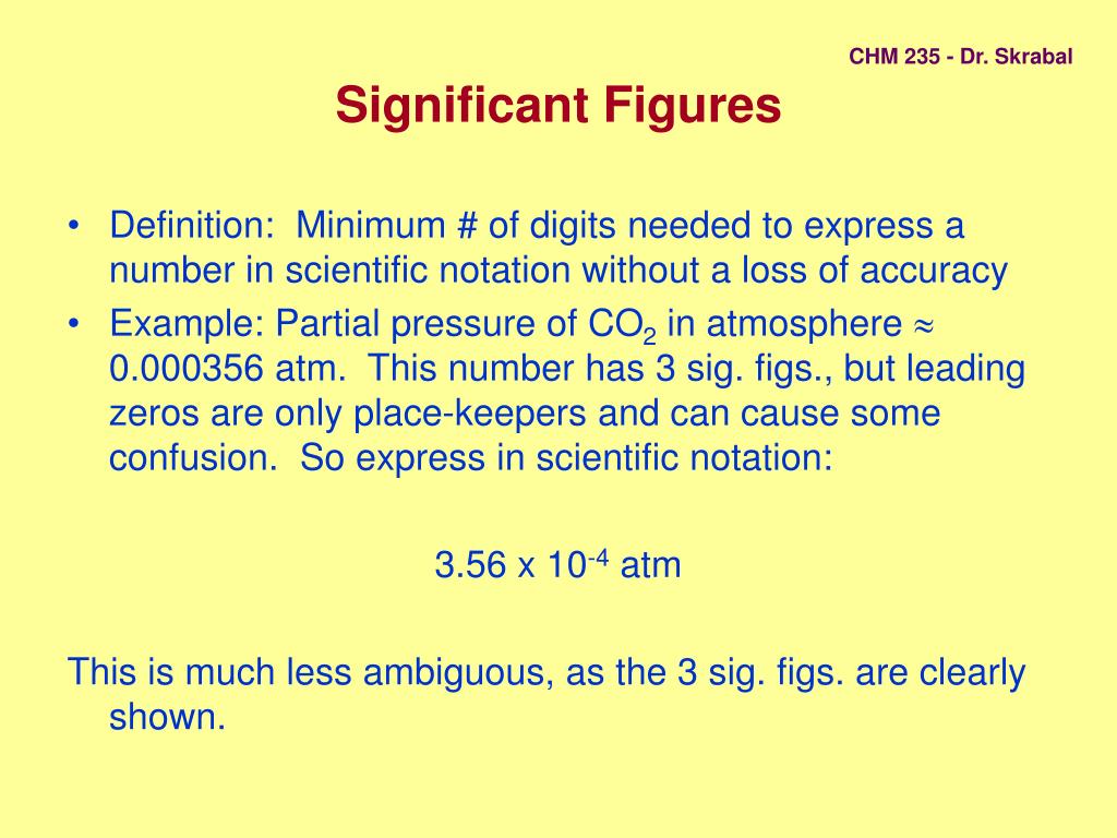 Significant Figure Definition Chemistry