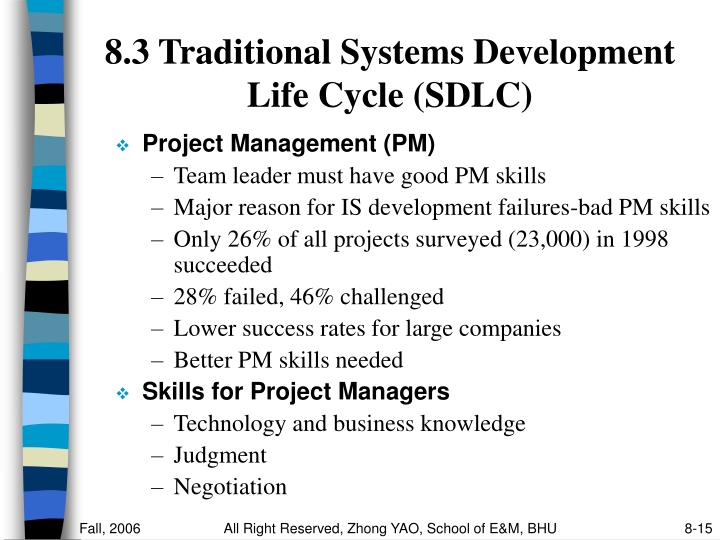 traditional system life cycle The traditional systems development life cycle (sdlc) used by many companies is activity- or task-driven with variations across methodologies, the traditional life cycle typically consists of the distinct phases shown in the following list. traditional system life cycle The traditional systems development life cycle (sdlc) used by many companies is activity- or task-driven with variations across methodologies, the traditional life cycle typically consists of the distinct phases shown in the following list.