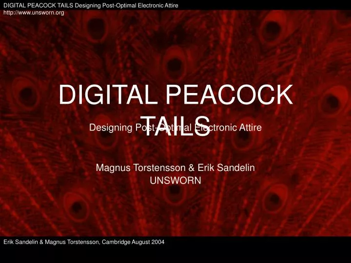 digital peacock tails n.