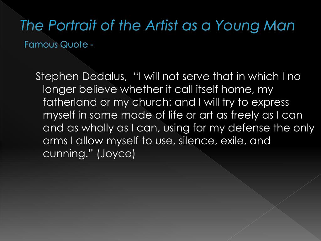 The Artist As A Young Man PPT - A Portrait of the Artist as a Young Man PowerPoint Presentation