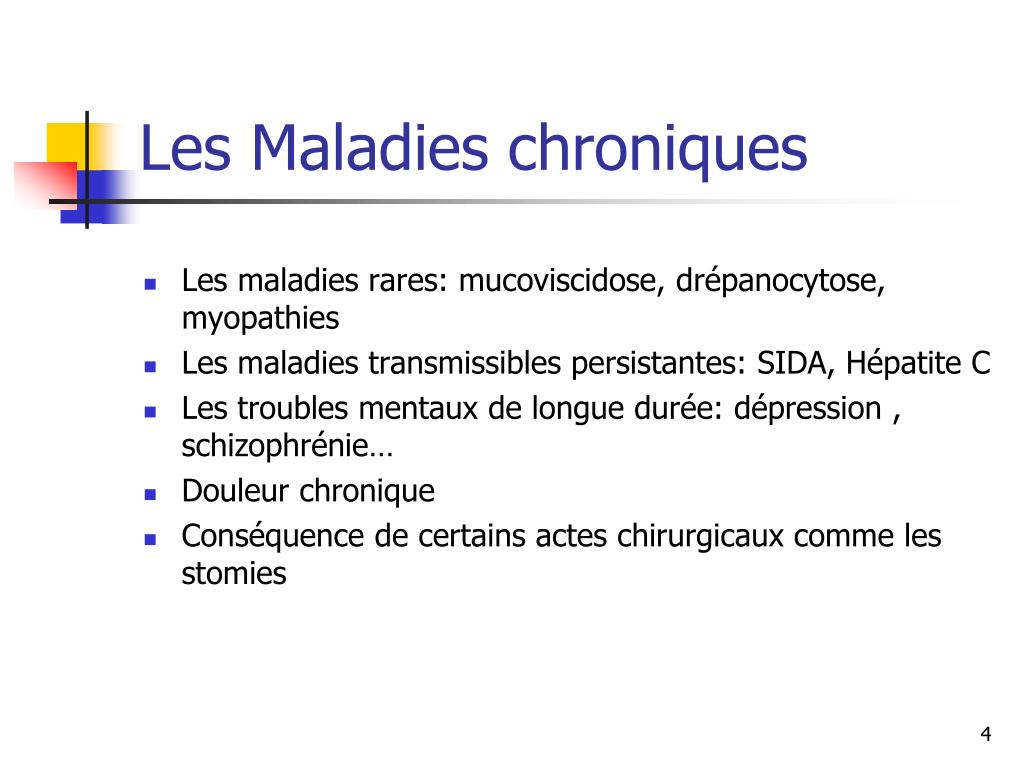 PPT  La Maladie Chronique PowerPoint Presentation, free download  ID