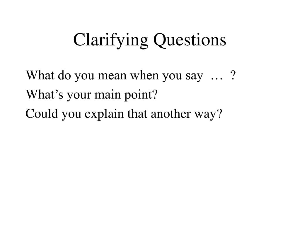 resolve vs clarify questions resolve vs clarify questions