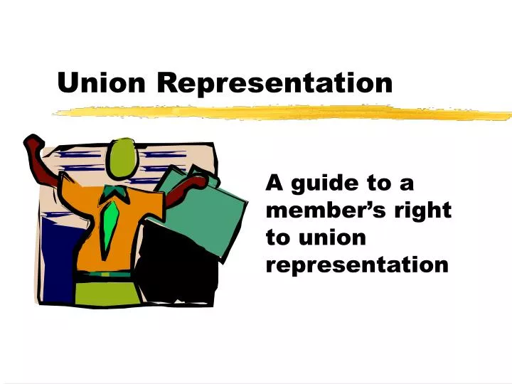 representation of the union