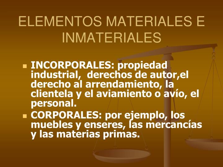 Elementos Inmateriales PPT - TEORIA DEL ACTO DE COMERCIO Y COMERCIANTE PowerPoint Presentation ...