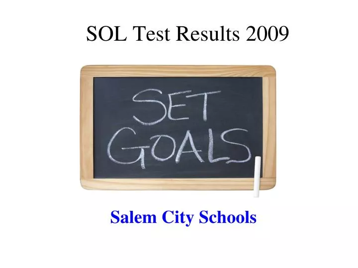 sol test results 2009 n.