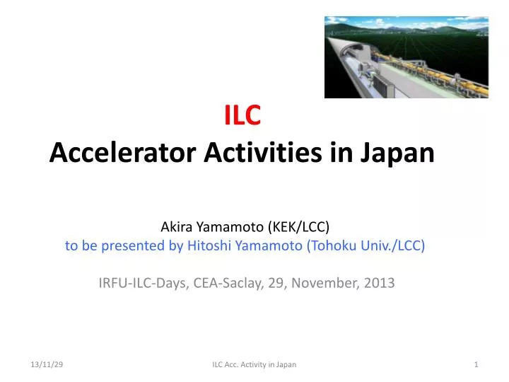 ilc accelerator activities in japan n.