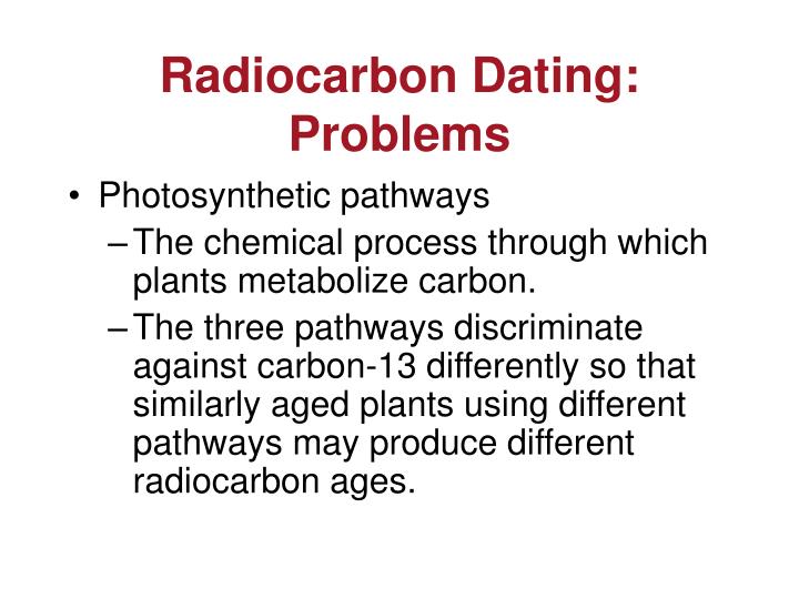 Problems with carbon dating