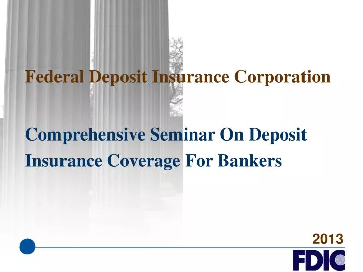 PPT Federal Deposit Insurance Corporation PowerPoint