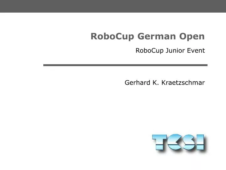 PPT RoboCup German Open PowerPoint Presentation, free download ID5324121