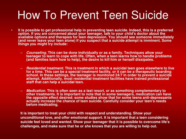 How to stop teen