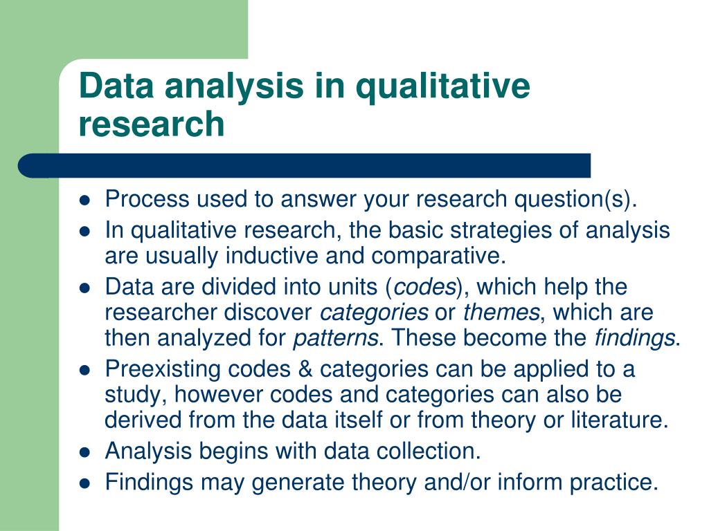 data analysis in qualitative descriptive research
