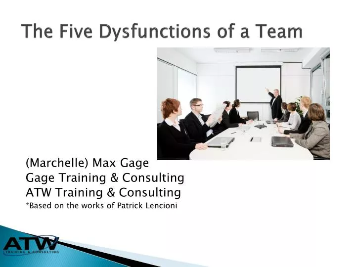 5 dysfunctions of a team ppt