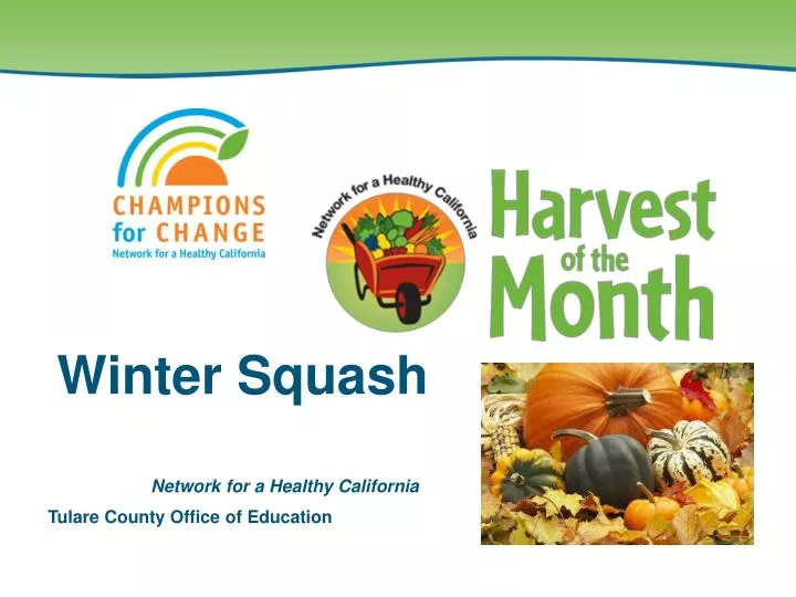 PPT Winter Squash PowerPoint Presentation, free download ID5327072