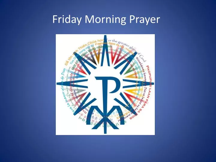 friday morning prayer n.