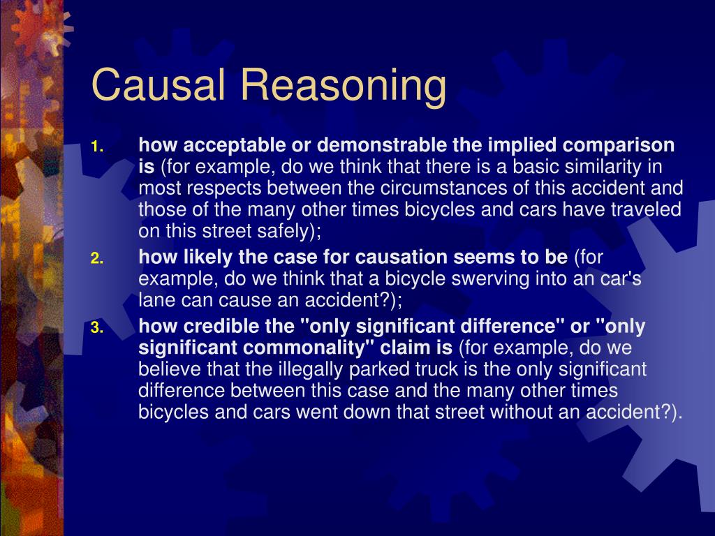 causal reasoning in critical thinking