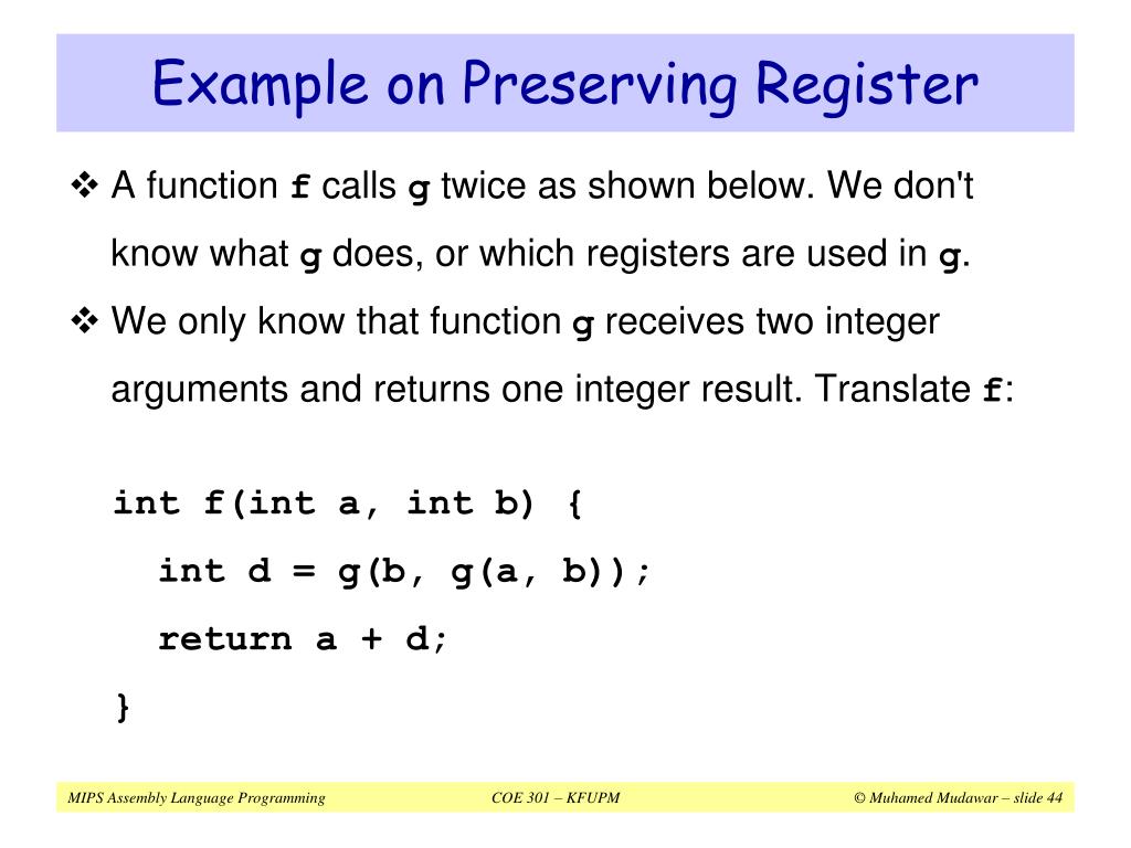 PPT - MIPS Assembly Language Programming PowerPoint Presentation, free ...