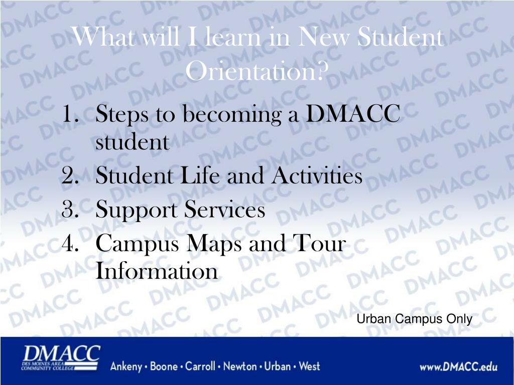 Ppt Welcome To Des Moines Area Community College Urban Des