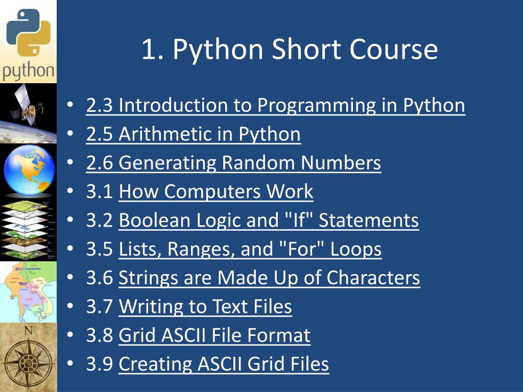 PPT - Geo 580 – Python Short Course PowerPoint Presentation, free ...