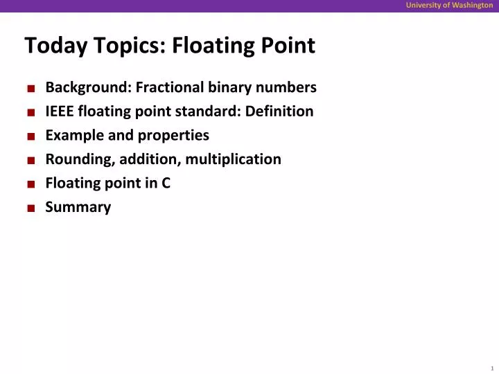 computing and ieee 754 floating point standard One distinguishing feature that separates traditional computer science from scientific computing java uses a subset of the ieee 754 binary floating point standard. computing and ieee 754 floating point standard One distinguishing feature that separates traditional computer science from scientific computing java uses a subset of the ieee 754 binary floating point standard.