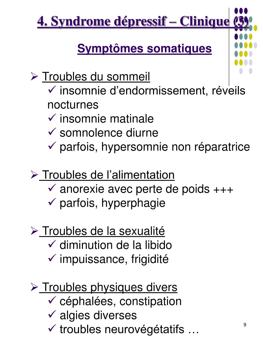 PPT - Syndrome dépressif PowerPoint Presentation, free download - ID ...