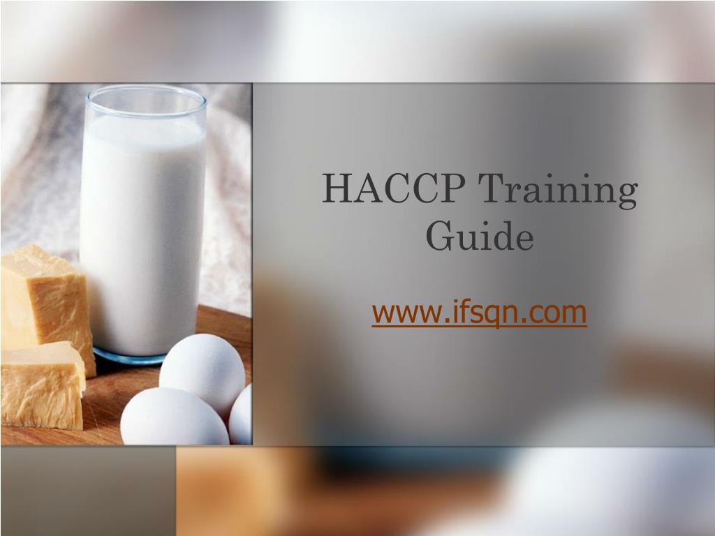 haccp training powerpoint presentation