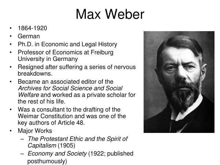 biography of marx weber