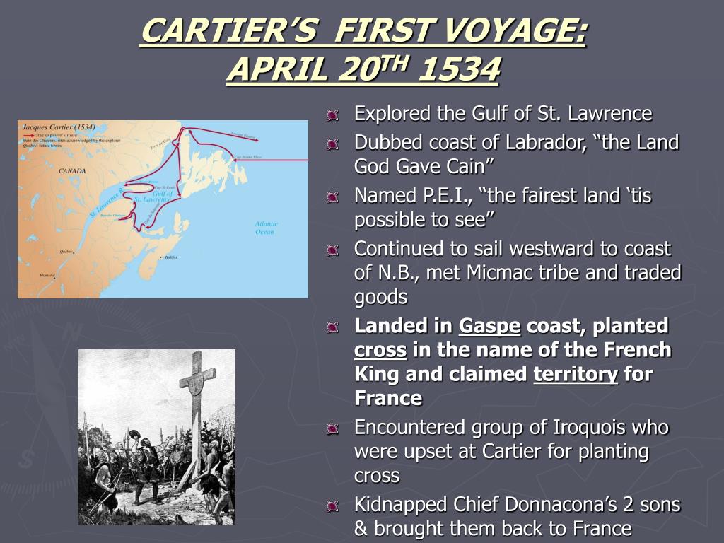 jacques cartier 1st voyage