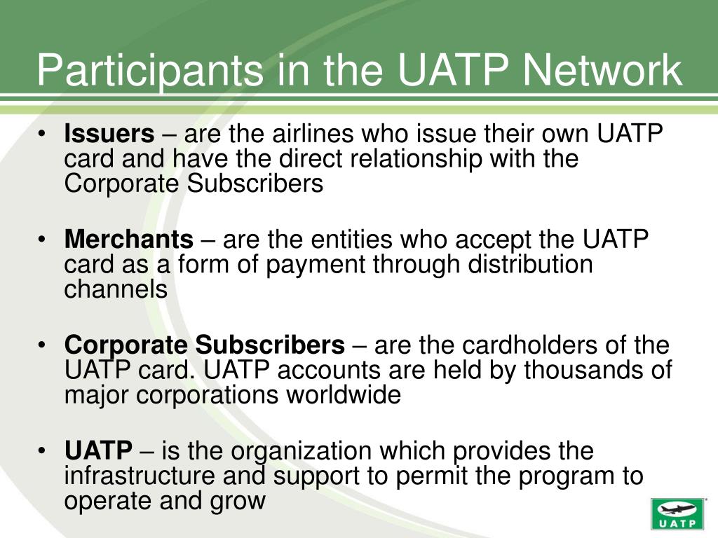 ICH User Group UATP Update