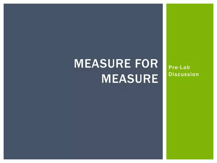 measure for measure n.